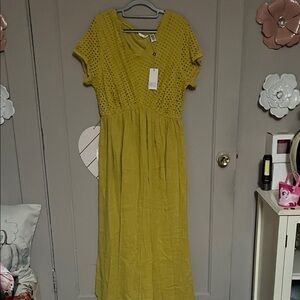 Kaktus Mustard Maxi Dress